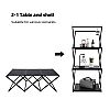 2-1 Folding Camping Table and Shelf - 60C20L