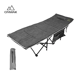 Klappbares Campingbett mit Matte