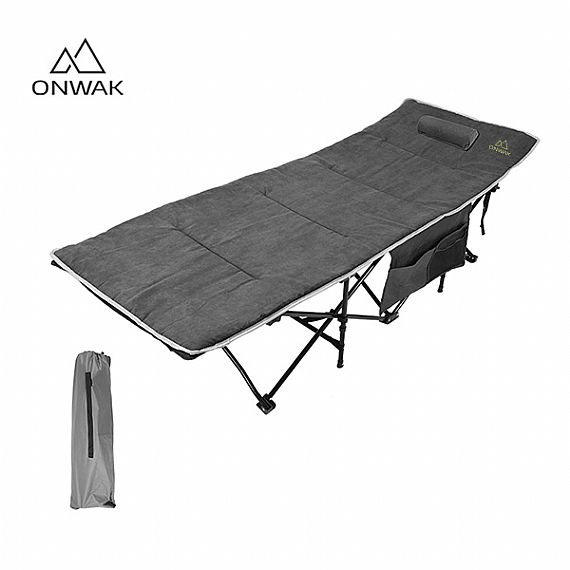 Klappbares Campingbett mit Matte