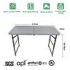 Three Height Adjustable Folding Table - 11D06X