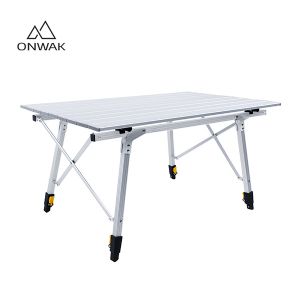 Verstellbarer Campingtisch aus Aluminum...