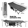 Folding Camping Cot With Mat - 61G01C
