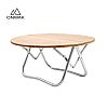 Camping Folding Round Bamboo Wood Table - 60C14J