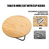 Camping Folding Round Bamboo Wood Table - 60C14J